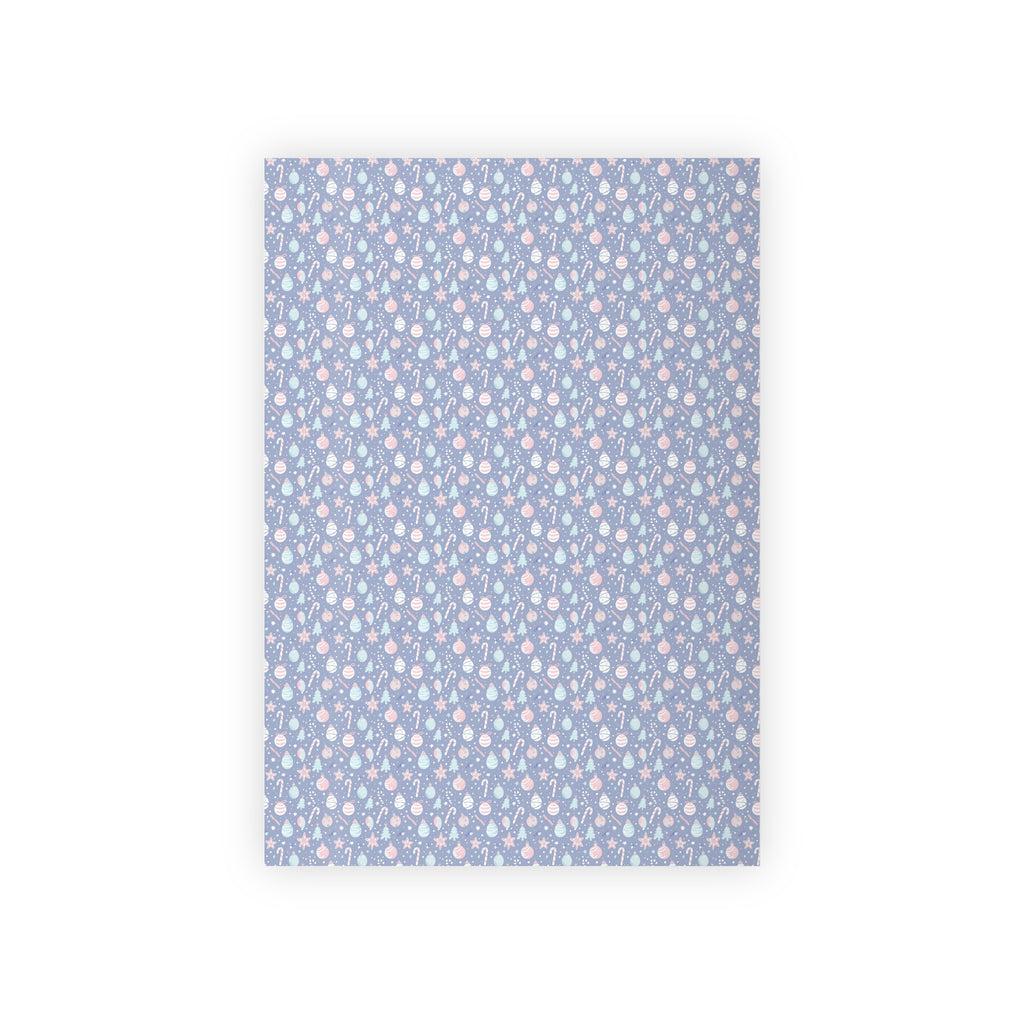 Pastel Raindrops Gift Wrap Roll — Blue Floral Pattern Wrapping Paper for Baby Showers & Spring Gifts