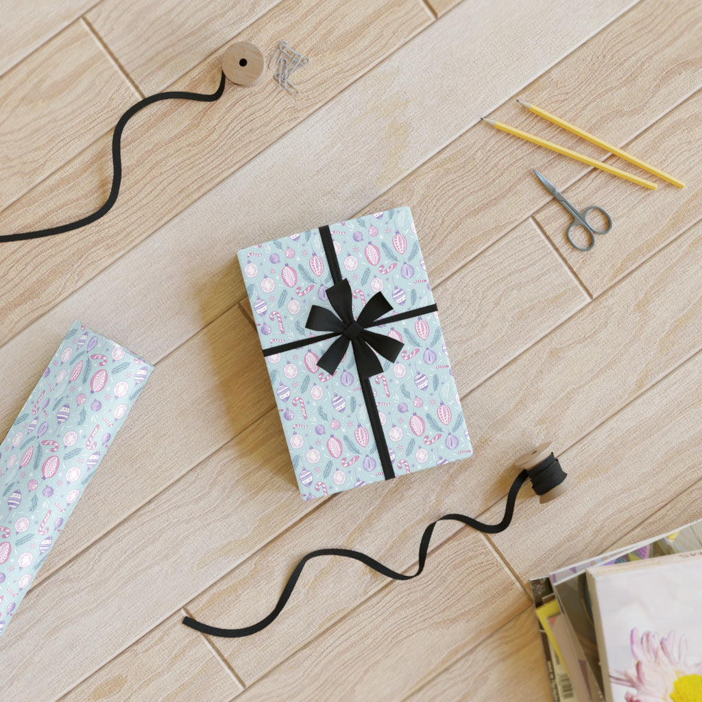 Pastel Bunny Easter Wrap — Floral Bunny Gift Wrapping Paper Roll