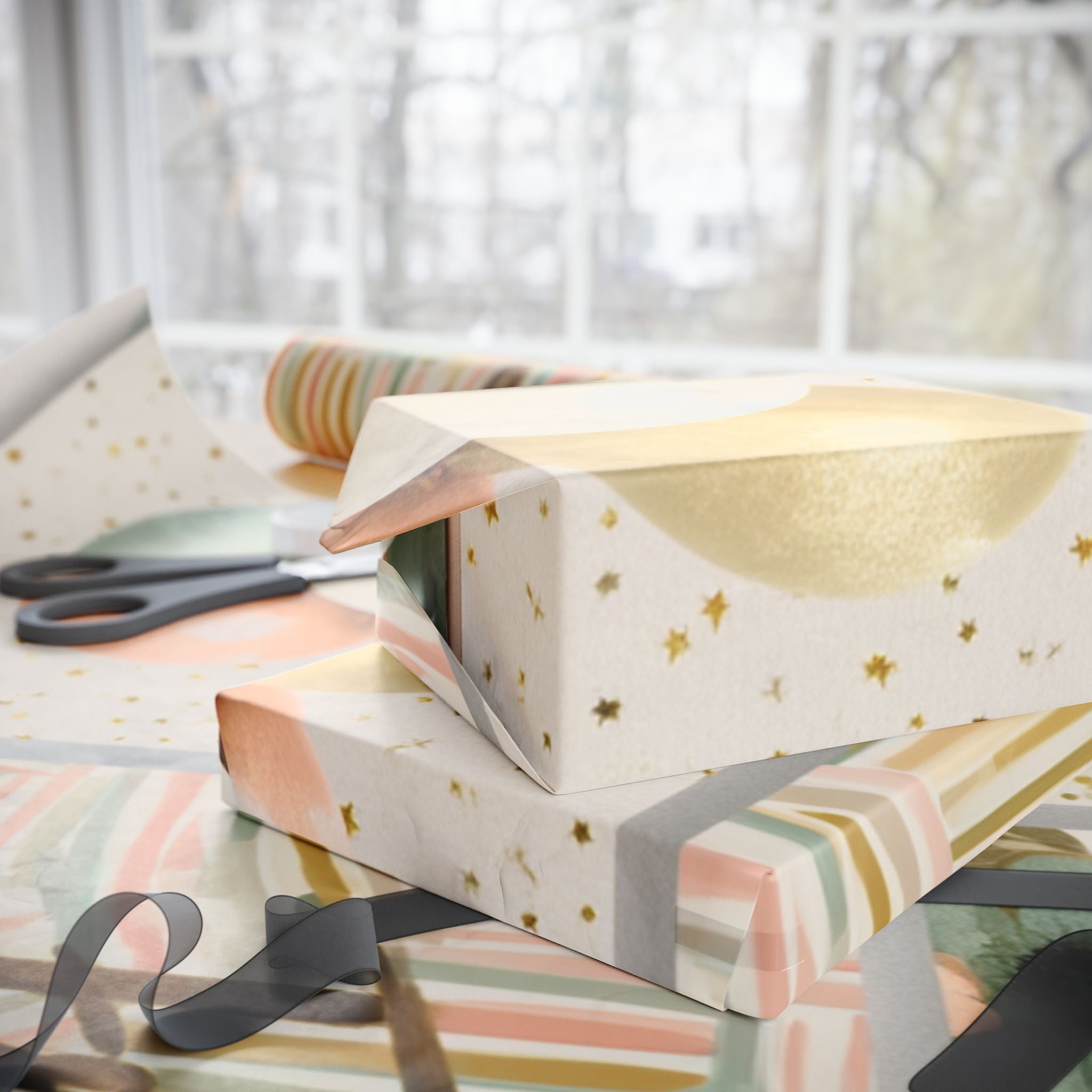 Luxury neutral wrapping paper set designed to make every gift feel intentional, elegant, and unforgettable.