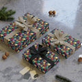 Colorful Confetti Gift Wrap Roll — Festive Balloon Dot Wrapping Paper