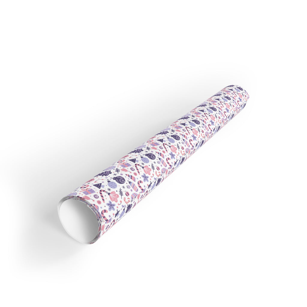 Floral Hearts Gift Wrap Roll — Pink & Lavender Patterned Wrapping Paper