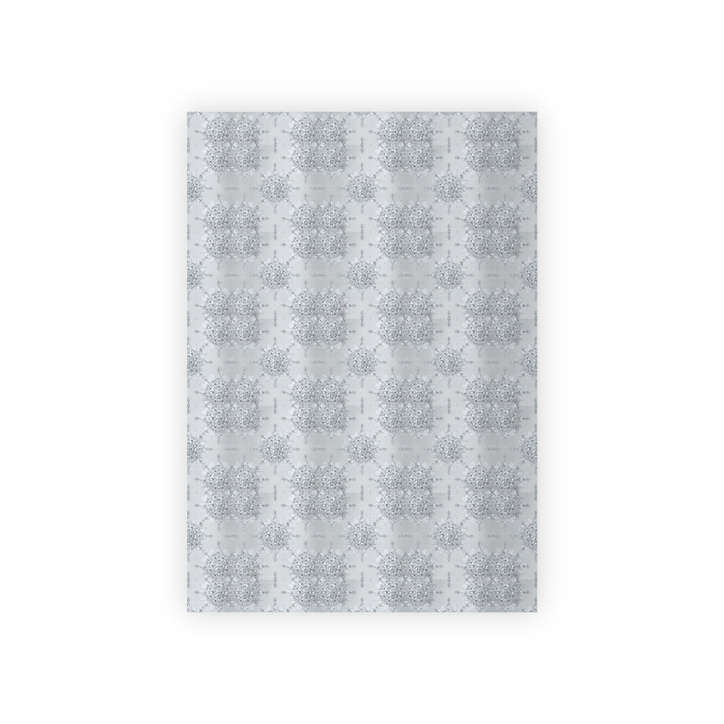 Silver Snowflake Wrapping Paper Roll — Elegant Winter Gift Wrap
