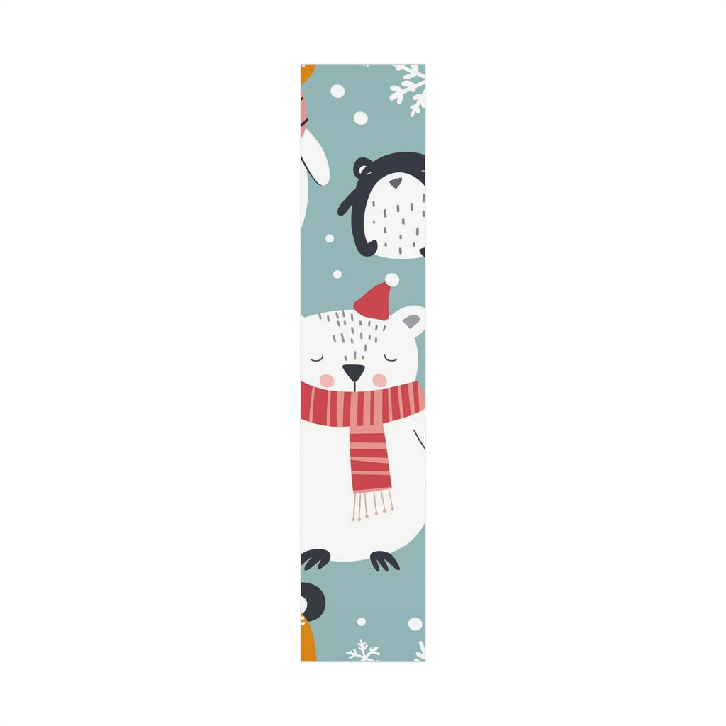 Festive Polar Friends Gift Wrap Paper – Cute Polar Bear & Penguin Holiday Wrapping