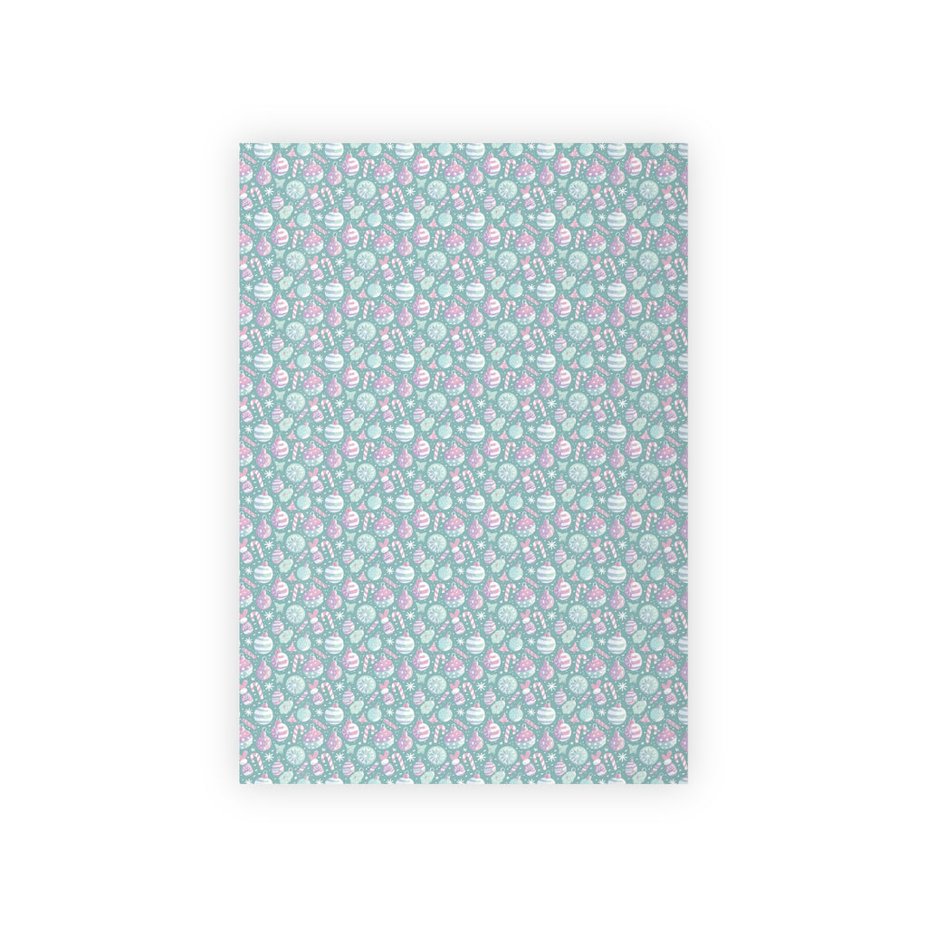 Floral Pastel Gift Wrap Roll — Mint & Pink Bouquet Pattern