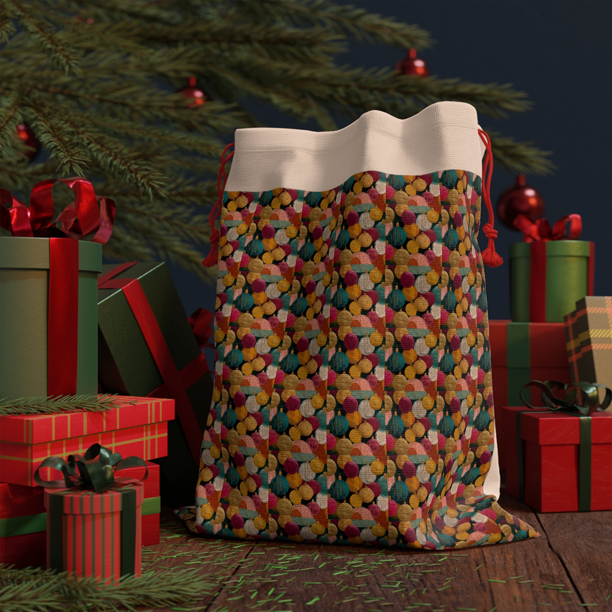 Colorful Confetti Drawstring Gift Bag