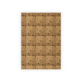 Vintage Script Kraft Wrapping Paper Roll — Rustic Botanical Gift Wrap