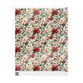 Poinsettia Vintage Holiday Wrapping Paper Roll