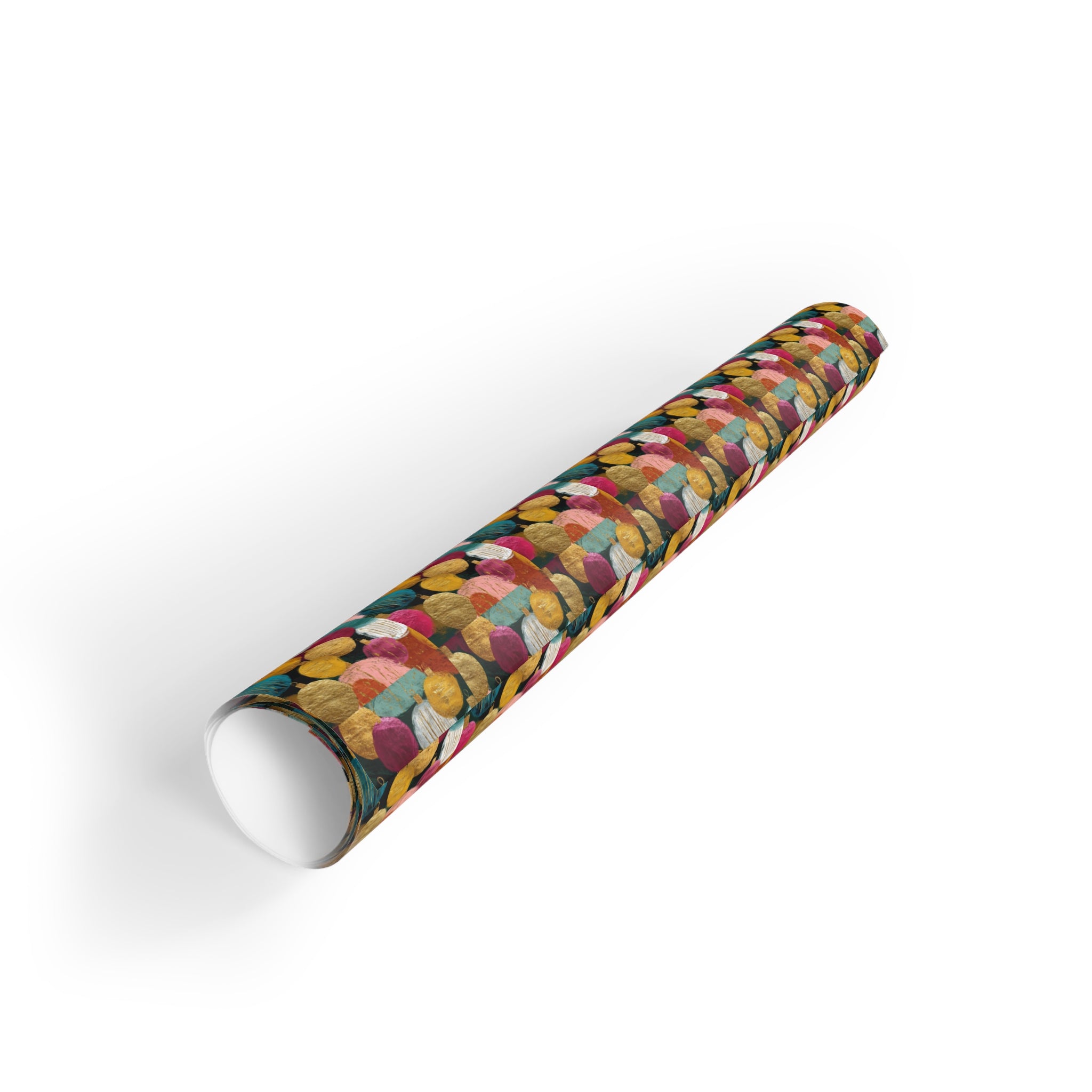 Colorful Confetti Gift Wrap Roll — Festive Party & Birthday Wrapping Paper