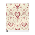 Valentine Vintage Heart & Arrow Wrapping Paper Roll — Romantic Floral Toile Gift Wrap