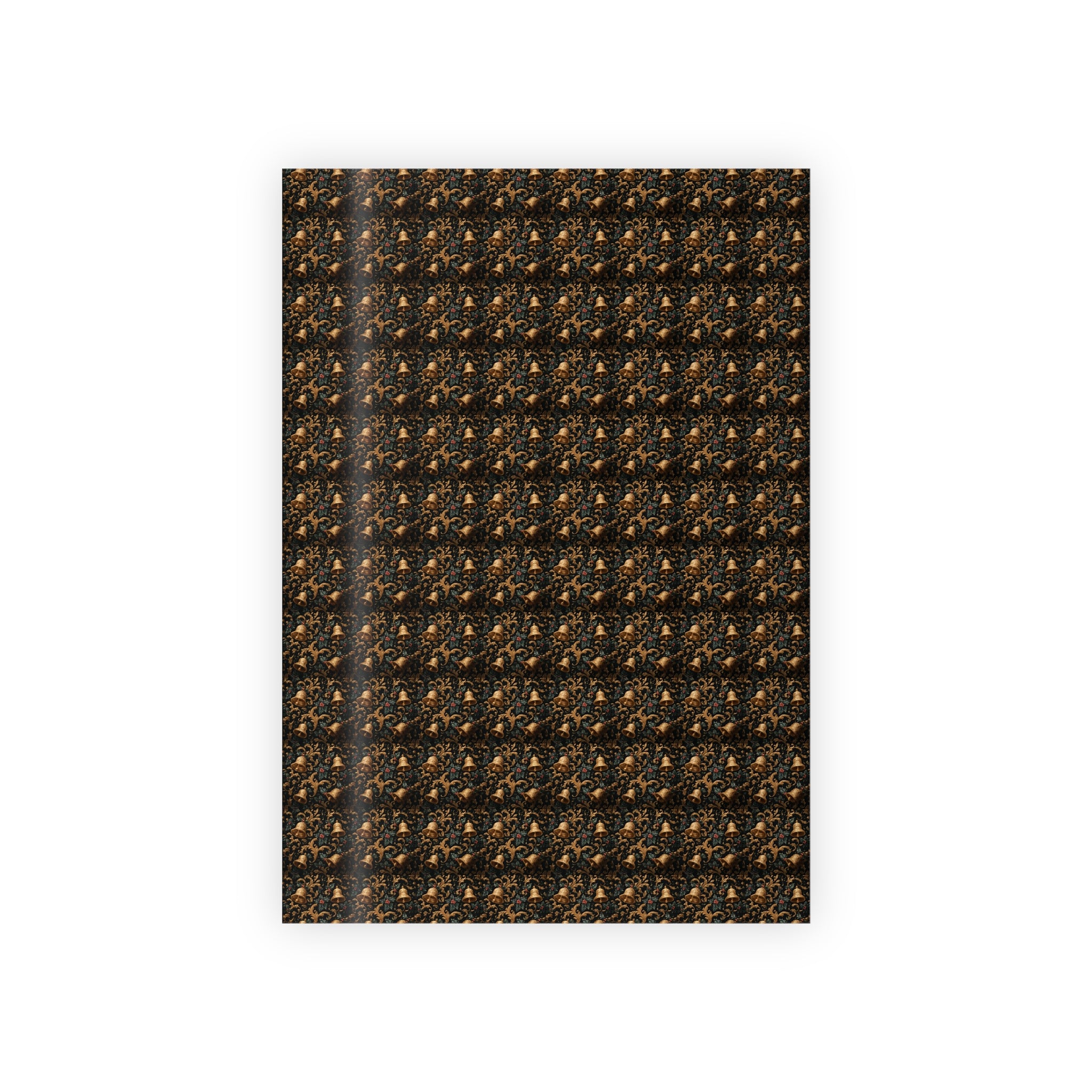 Elegant Black & Gold Floral Gift Wrap Roll — Luxe Wrapping Paper for Weddings, Anniversaries, and Holidays