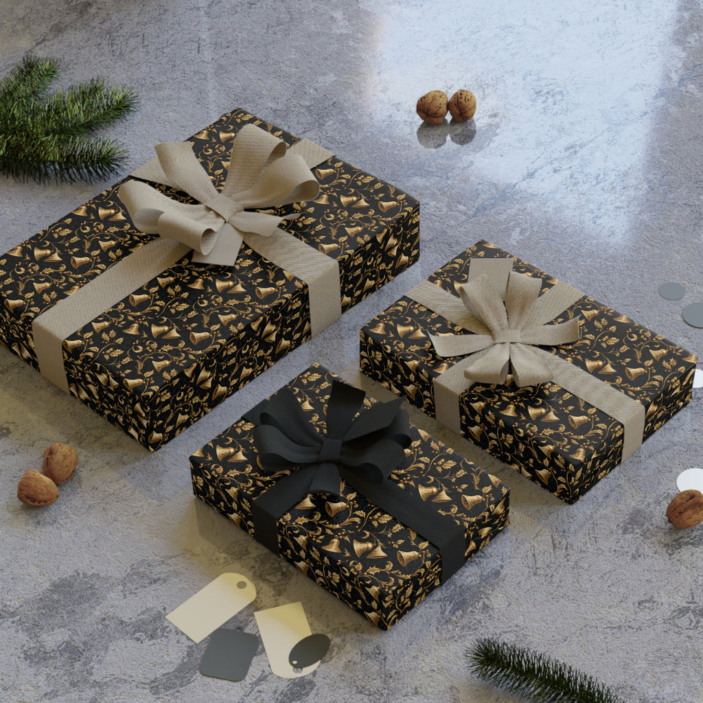 Gold Fleck Leopard Gift Wrap Roll — Luxe Animal Print Wrapping Paper