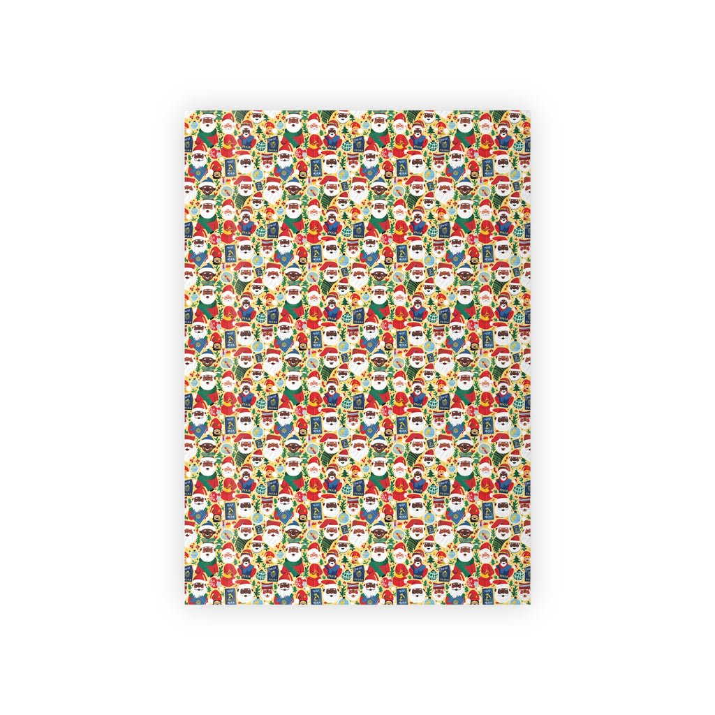 Christmas Santa Pattern Gift Wrap Roll – Festive Holiday Wrapping Paper