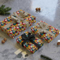 Colorful Confetti Gift Wrap Roll — Festive Party & Birthday Wrapping Paper