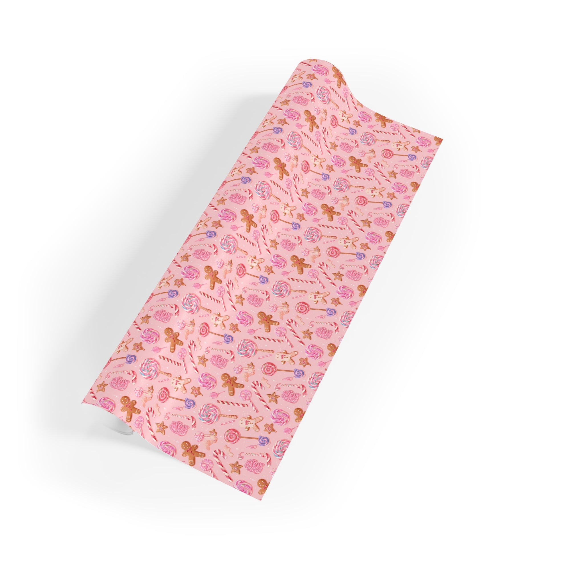 Floral Pink Gift Wrap Roll — Cute Flower Pattern Wrapping Paper for Birthdays & Baby Showers