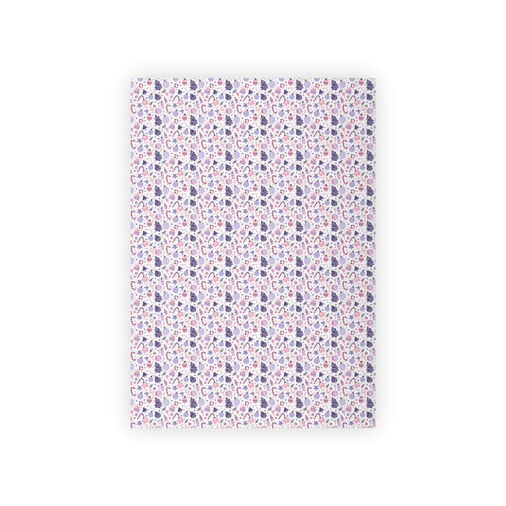 Floral Hearts Gift Wrap Roll — Pink & Lavender Patterned Wrapping Paper