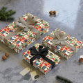 Christmas Santa Pattern Gift Wrap Roll – Festive Holiday Wrapping Paper