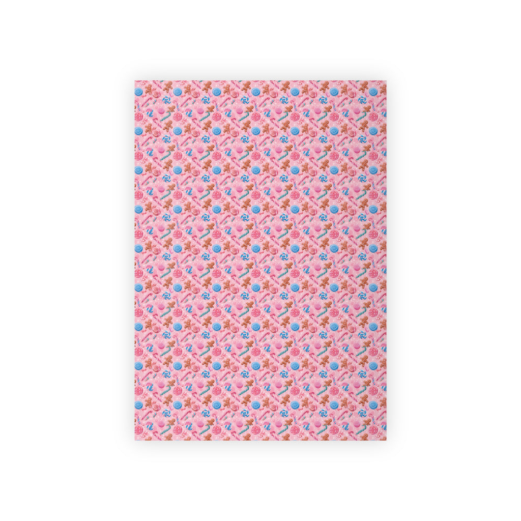 Pink Floral Gift Wrap Roll – Cute Hearts & Flowers Wrapping Paper for Birthdays, Baby Showers, Valentine’s Day