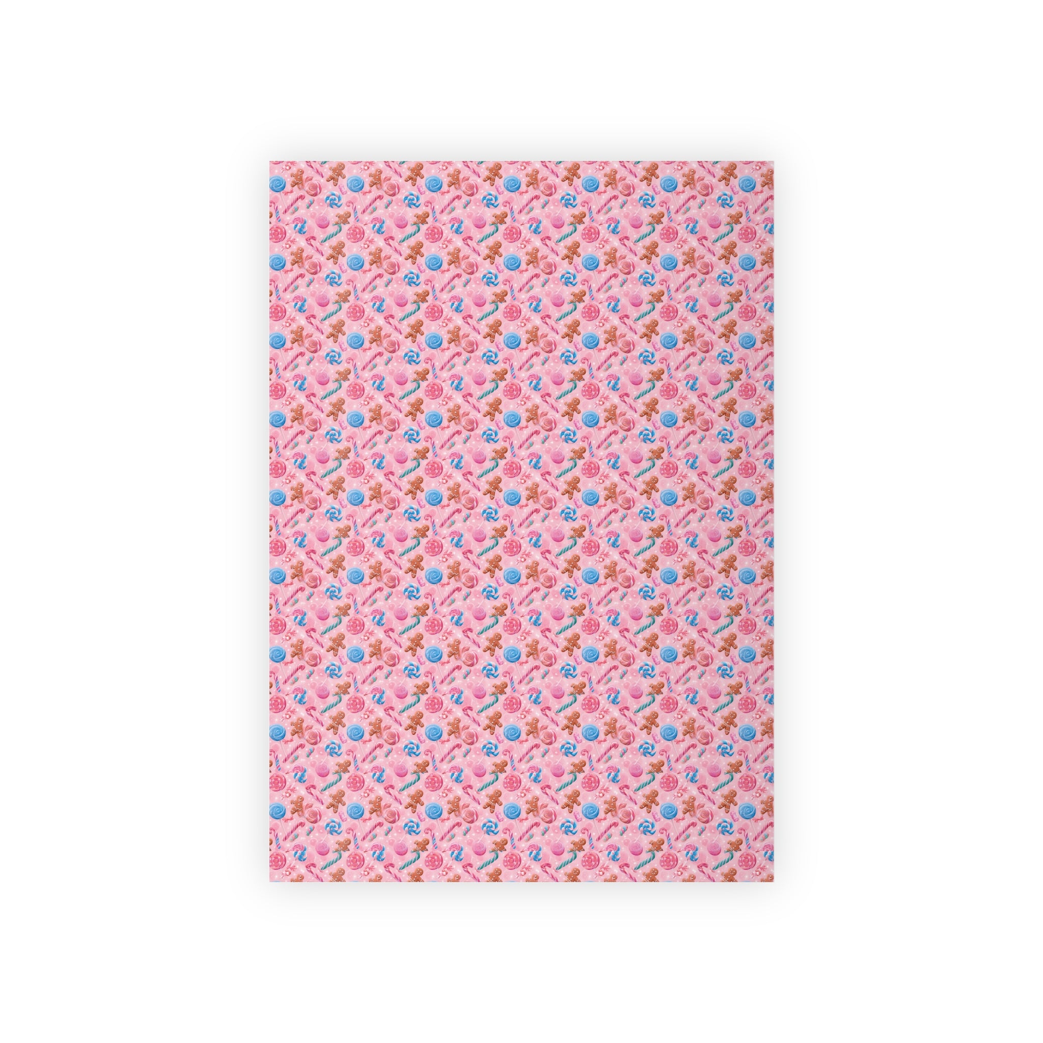 Pink Floral Gift Wrap Roll – Cute Hearts & Flowers Wrapping Paper for Birthdays, Baby Showers, Valentine’s Day