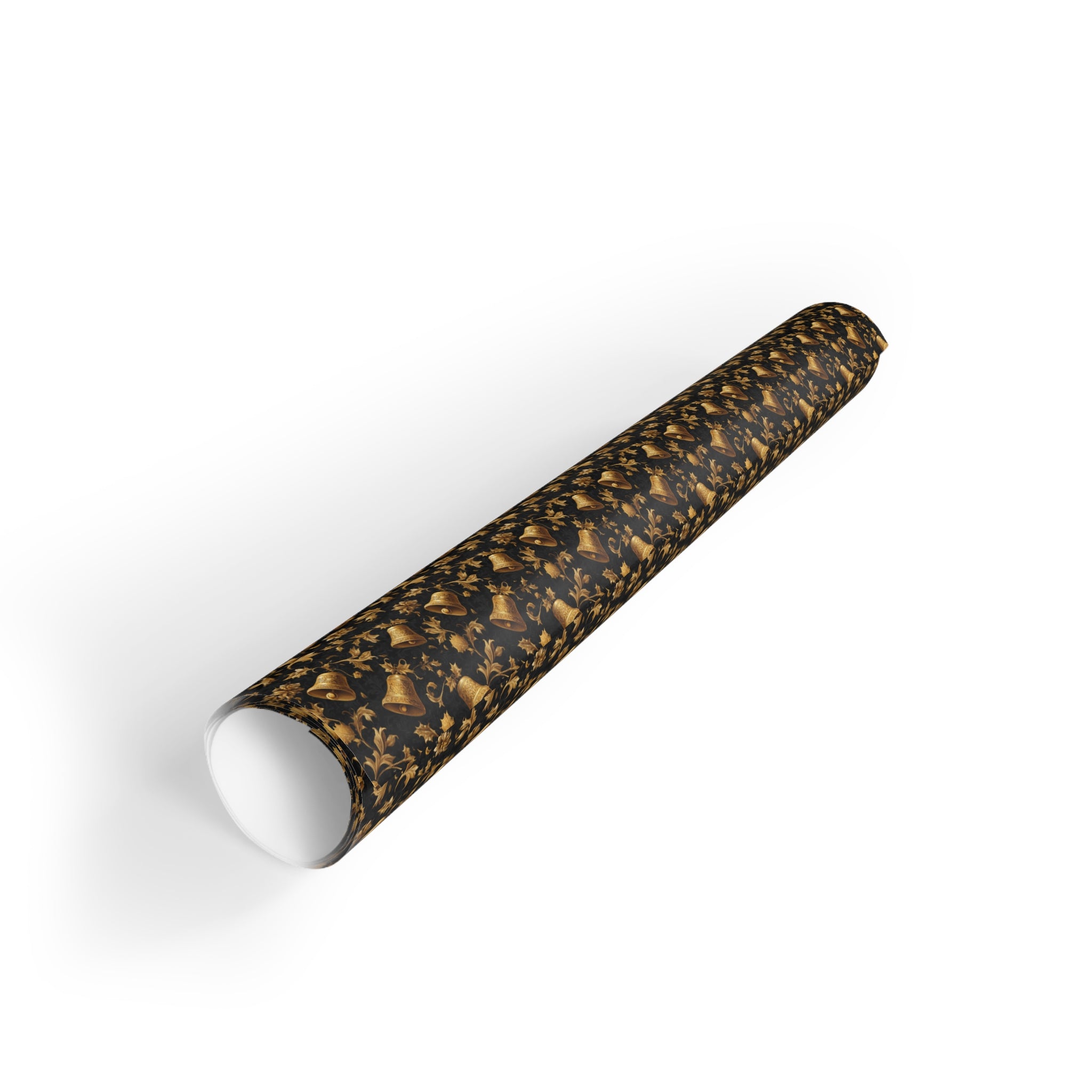 Gold Speckle Gift Wrap Roll — Luxurious Black & Gold Wrapping Paper for Holidays, Birthdays, Weddings