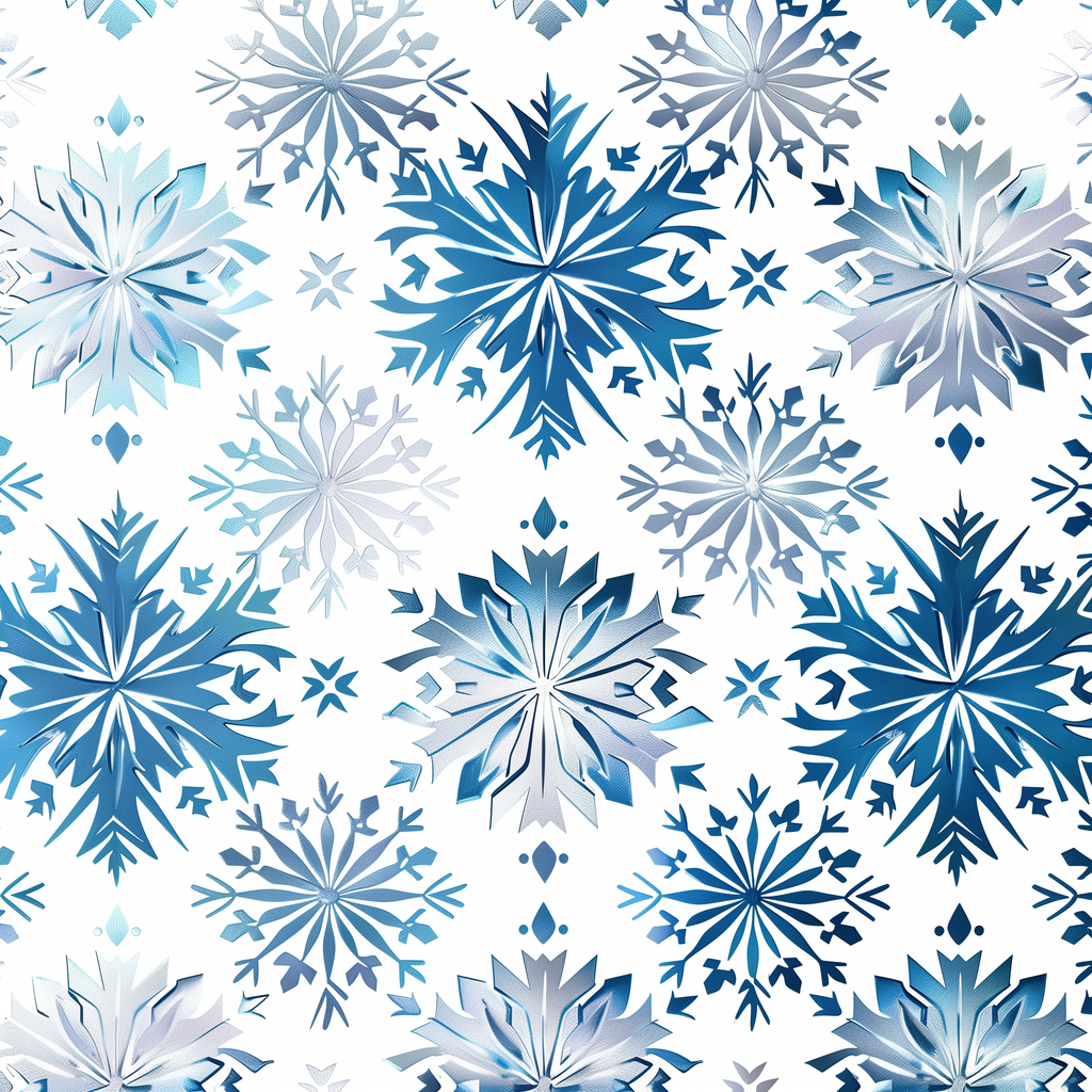 Geometric Snowflake Patterns
